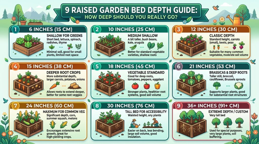 9 Raised Garden Bed Depth Guide: How Deep Should You Really Go?