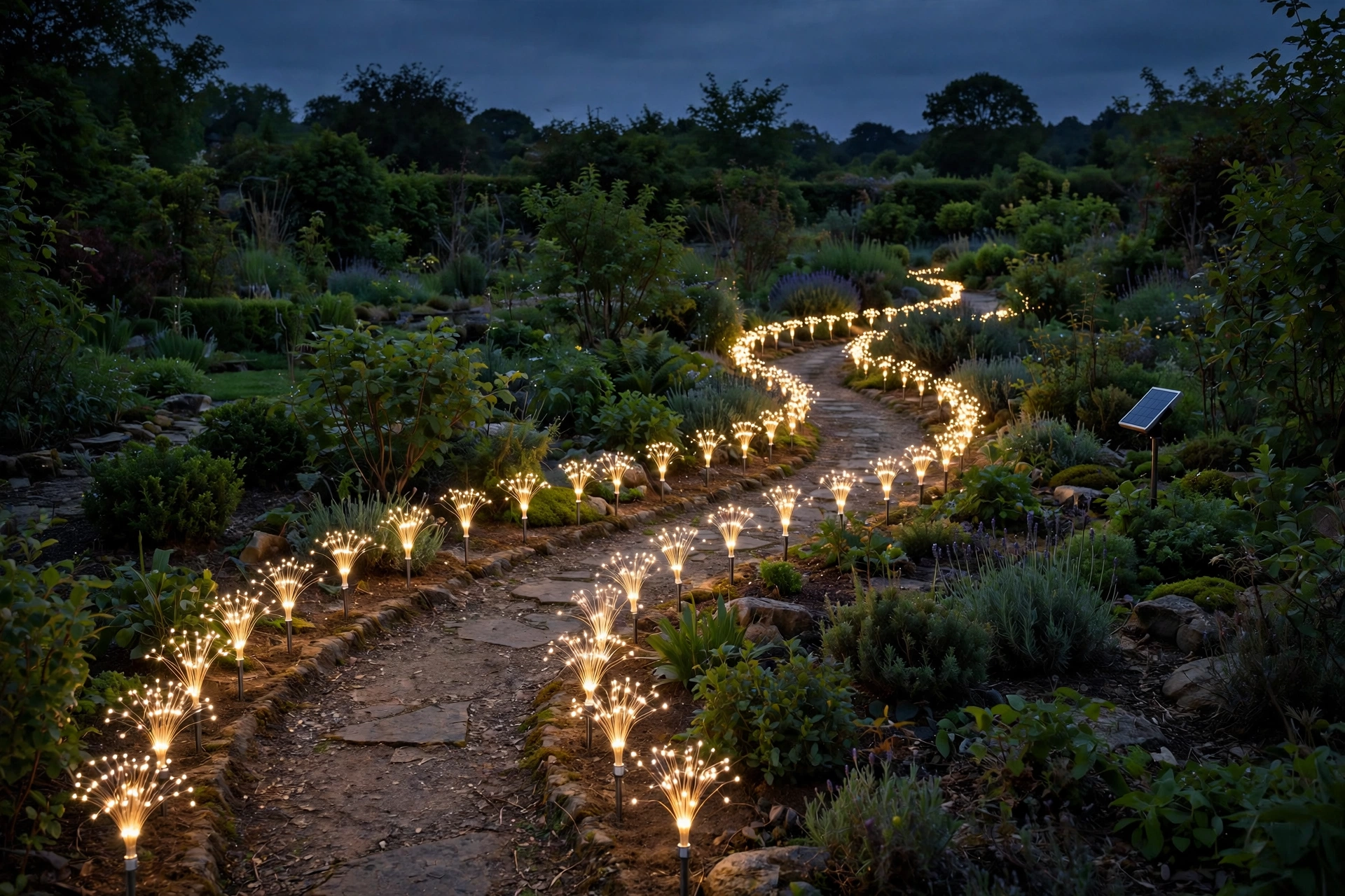 Best for pathways: solar stake fairy lights