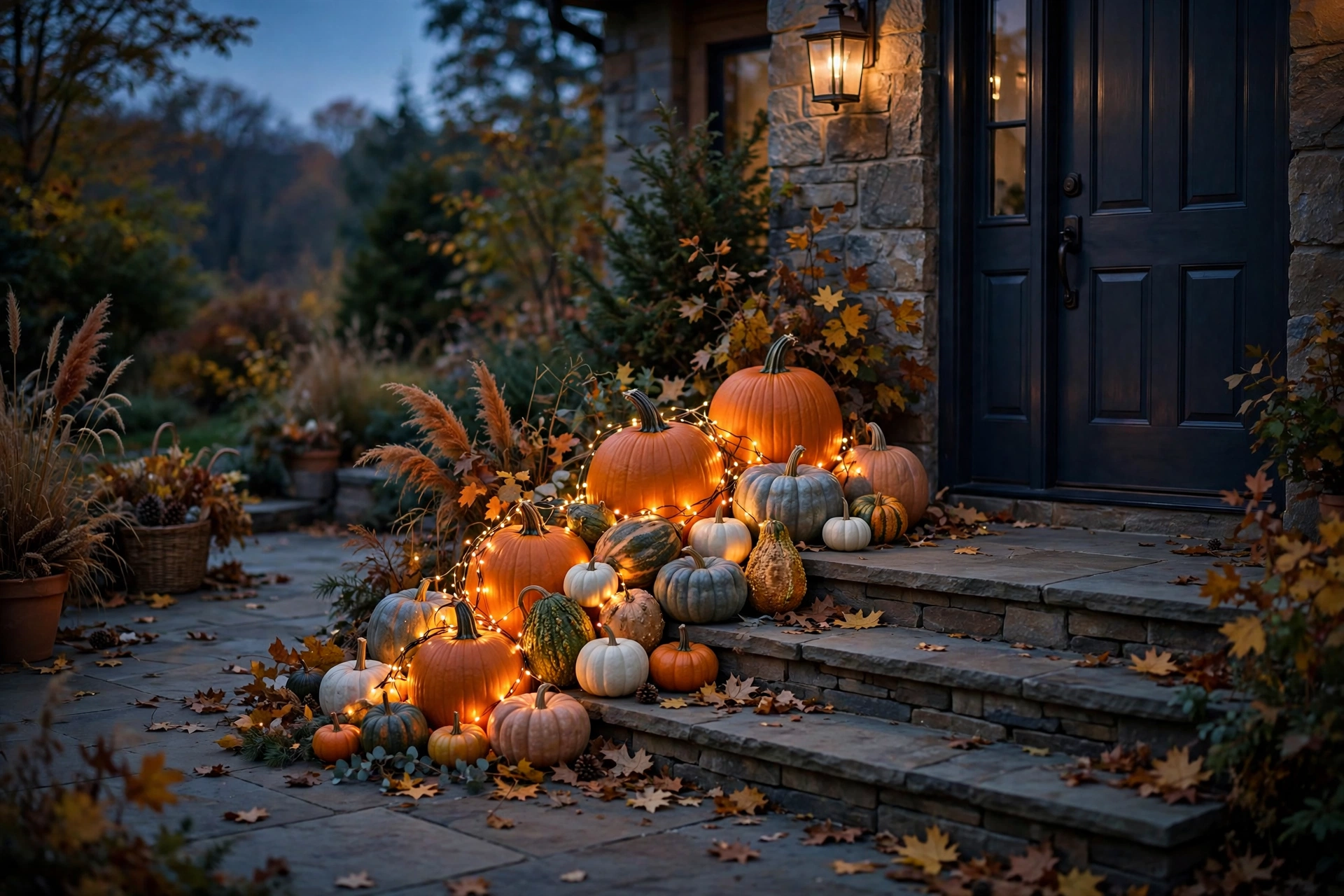 Pumpkin and Lantern Vignettes