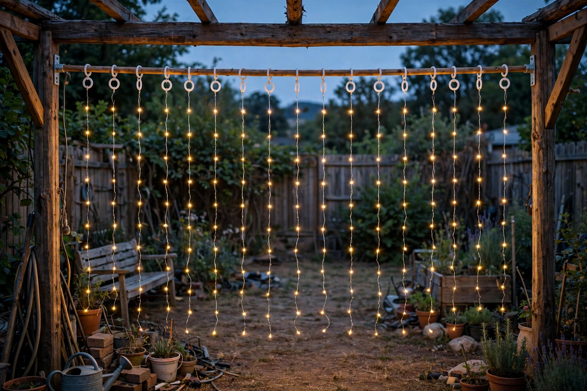 Shower-Curtain-Ring Light Curtain