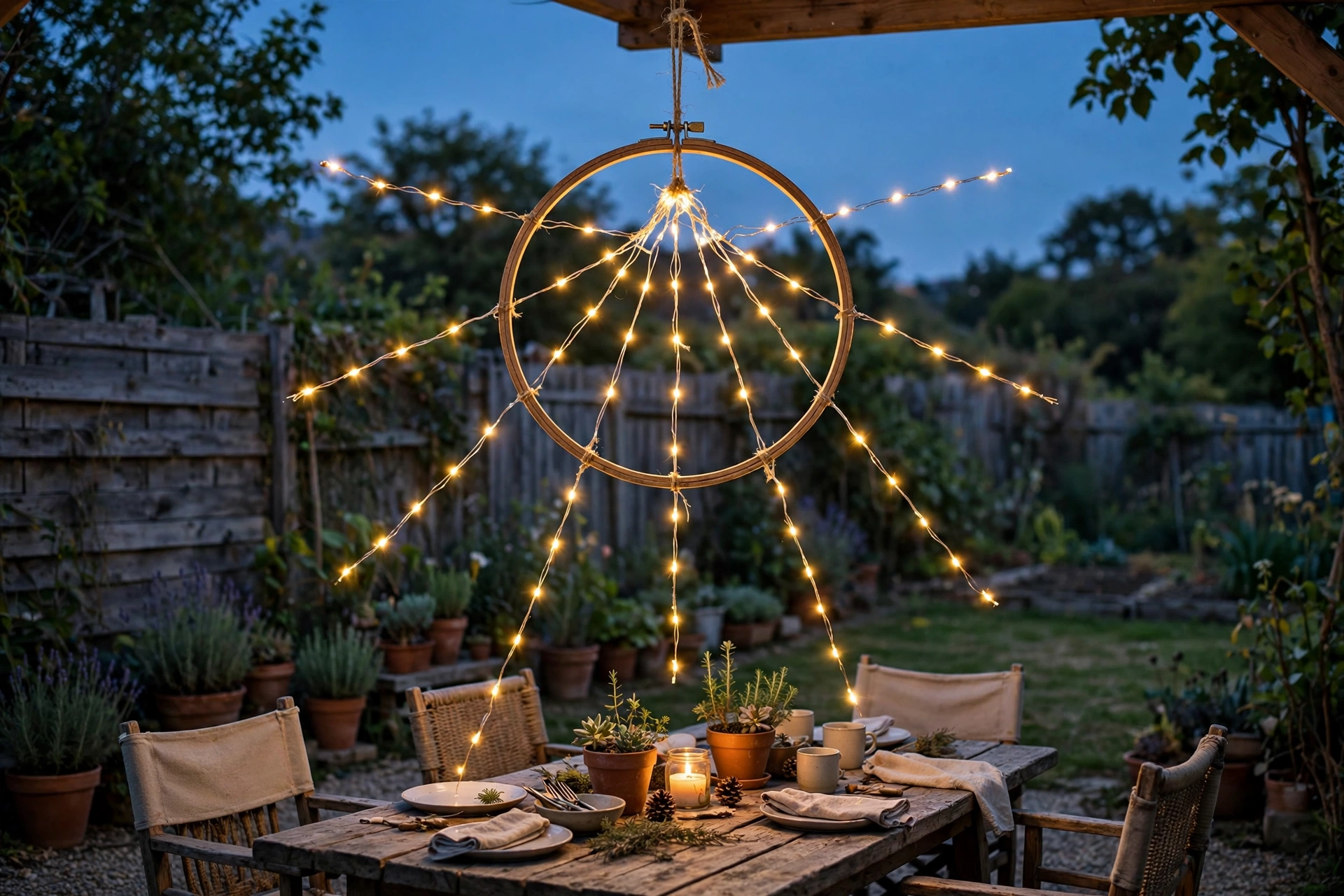 Embroidery Hoop Starburst