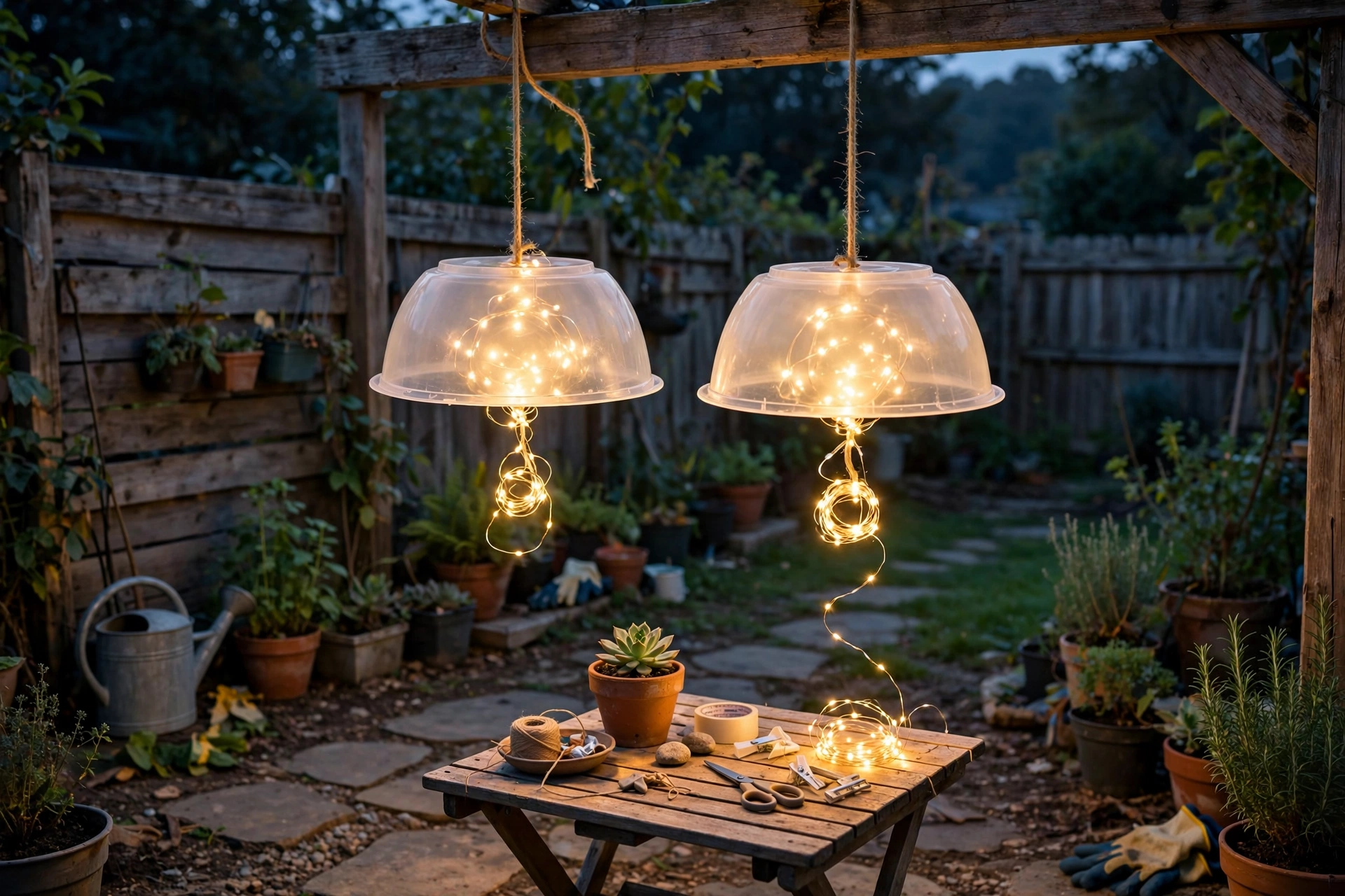 Plastic Bowl Pendant Shades
