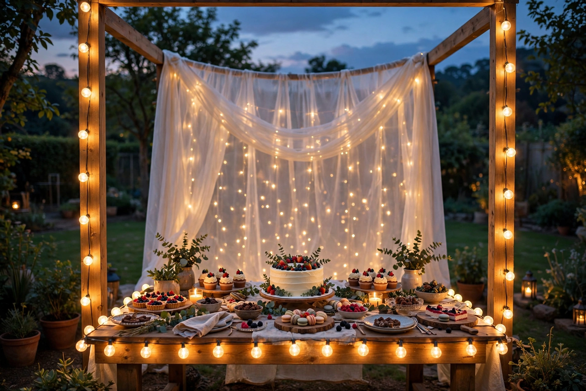 Dessert Table Glow Frame