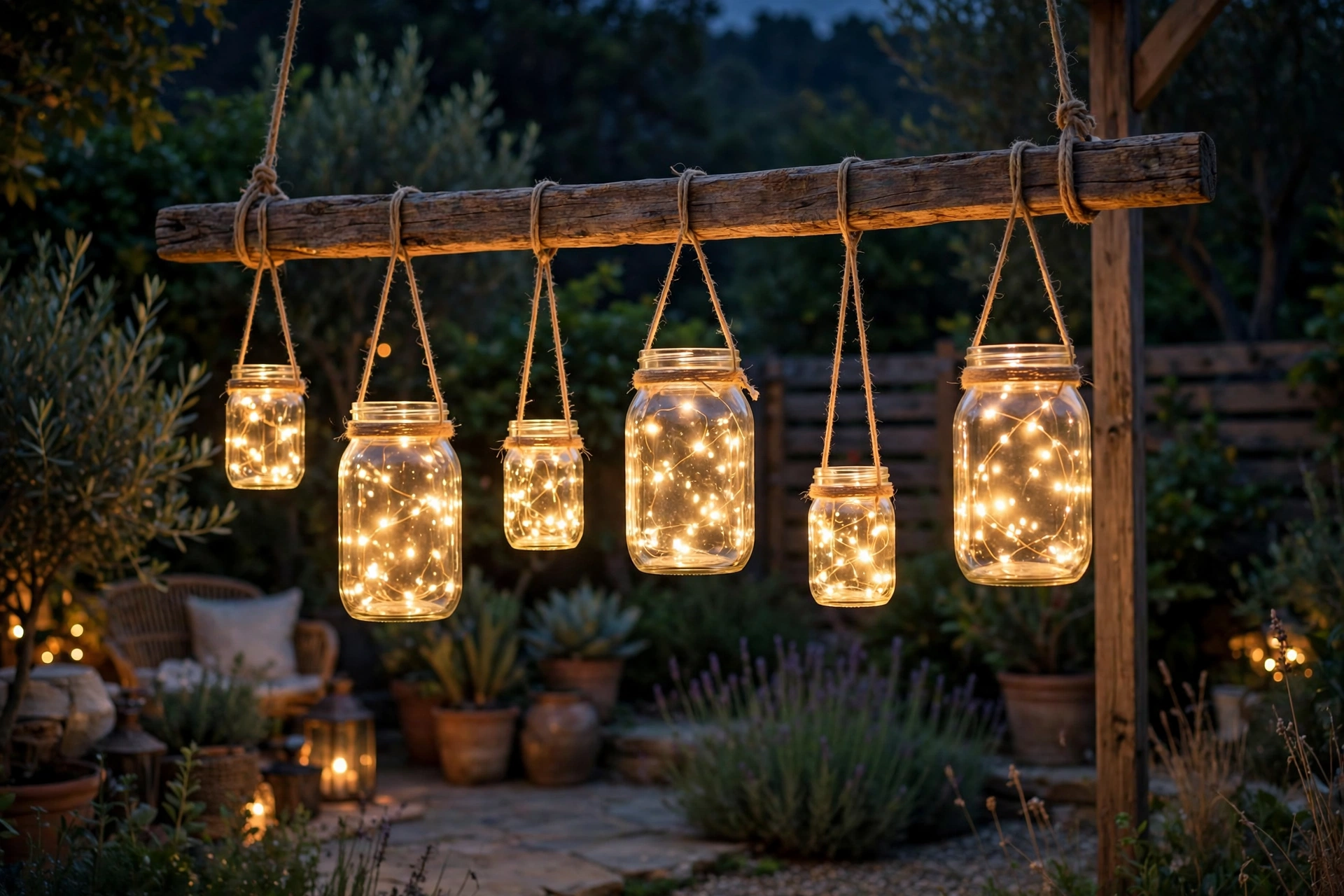 Mason Jar Chandelier Cluster