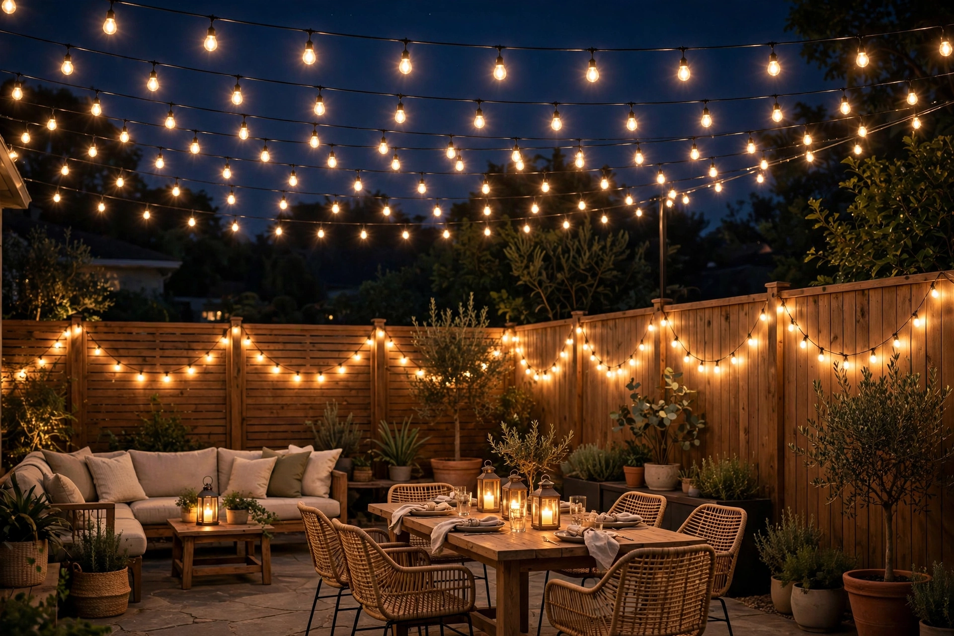 Layered Heights: High Canopy Plus Low Accents