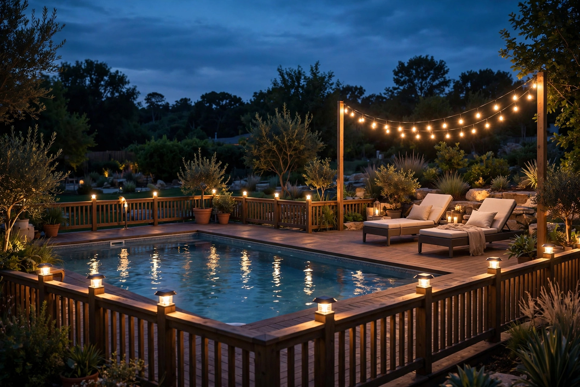 Deck Post Cap Lighting Plus Overheads