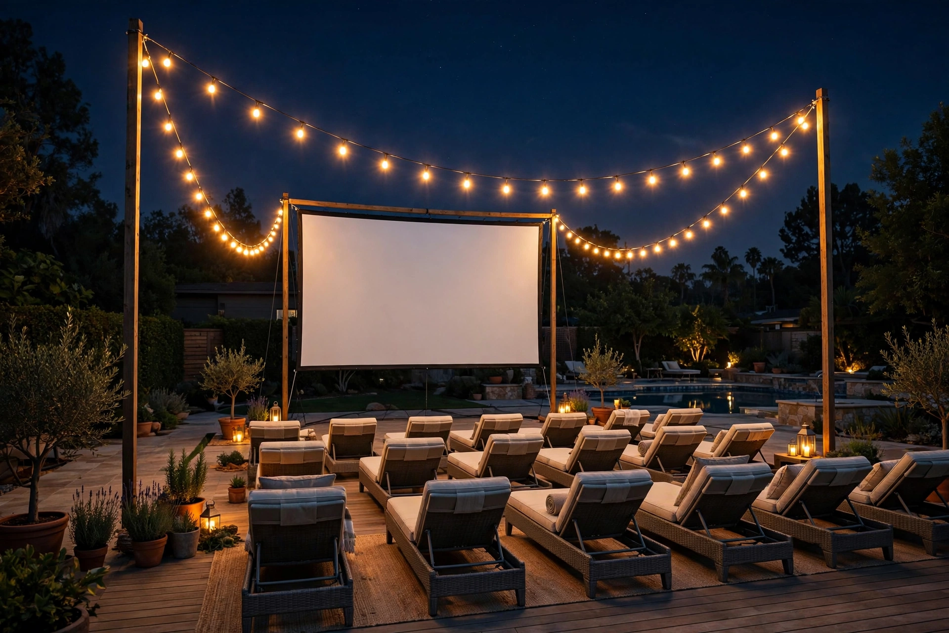 The Outdoor Movie Night Setup