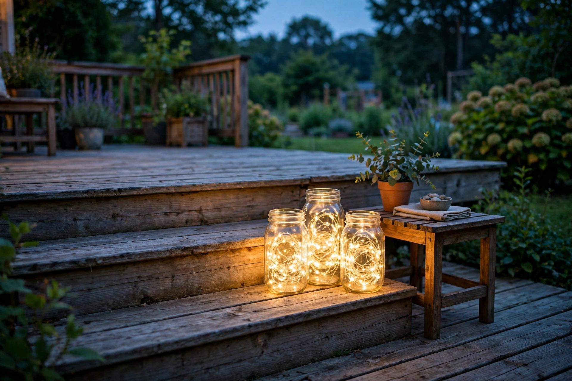 Solar Mason Jar Clusters