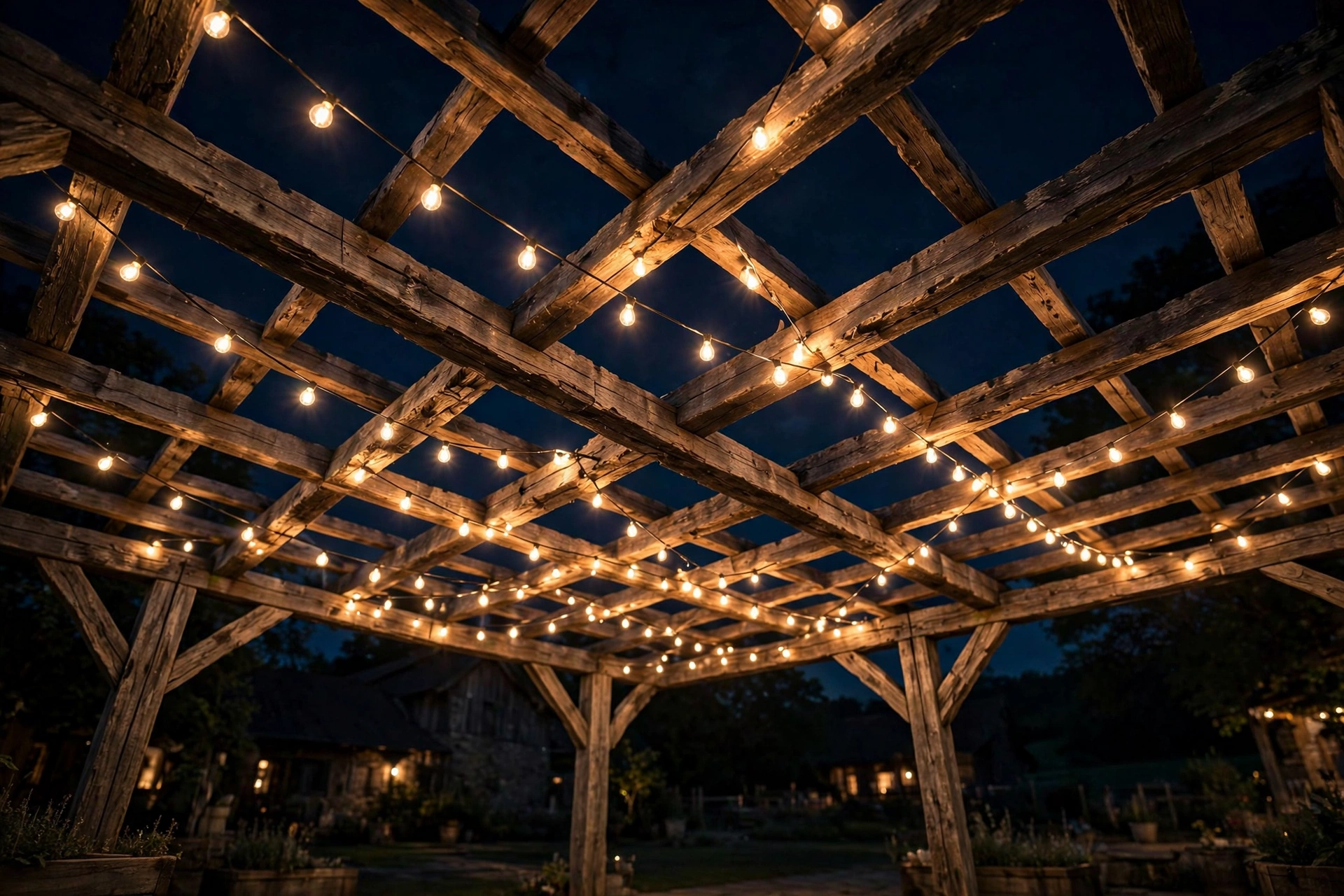 Barn Beam Pergola Strands