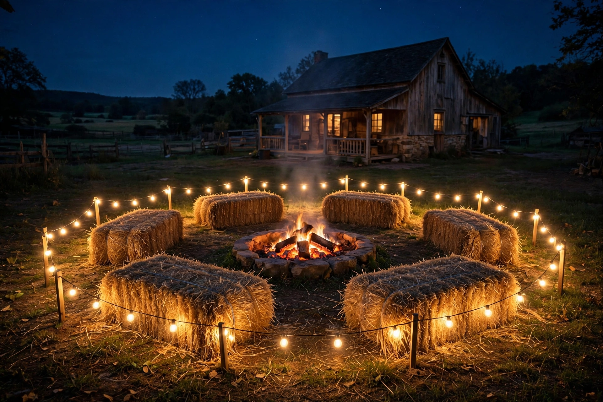 Hay Bale Seating Ring