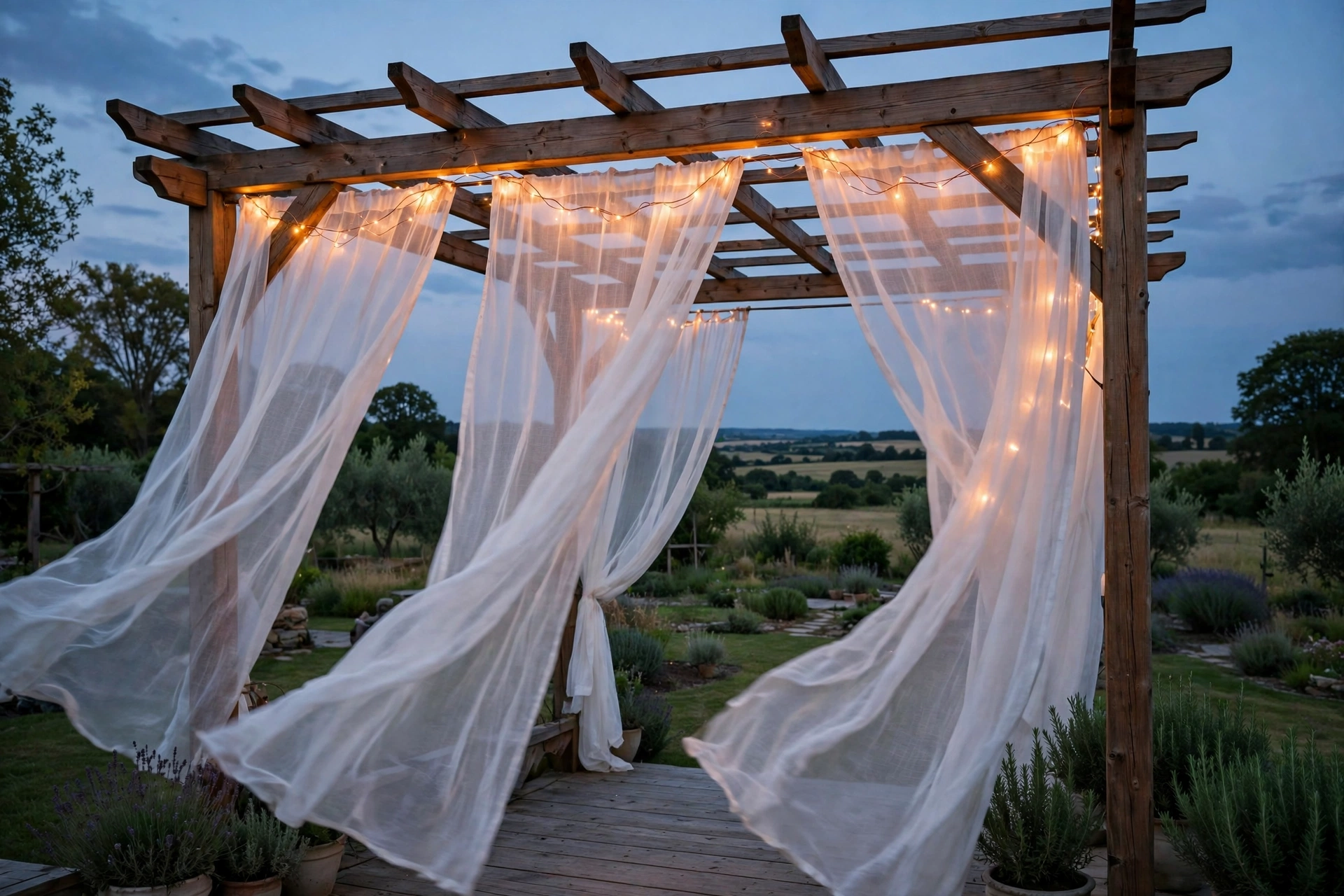 Sheer Curtain and Light Combo