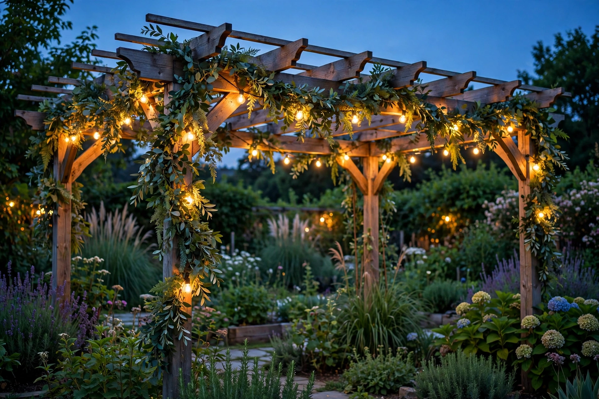 Twinkle and Greenery Garland