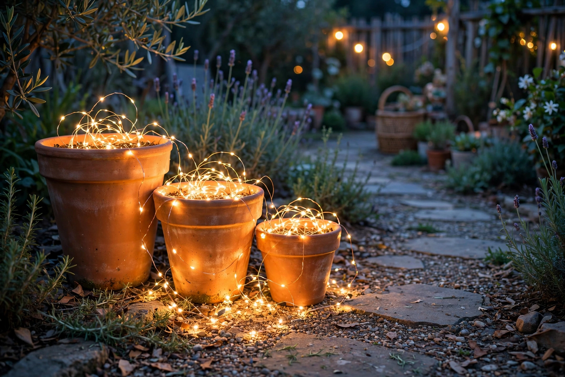 Terracotta Pot Light Clusters