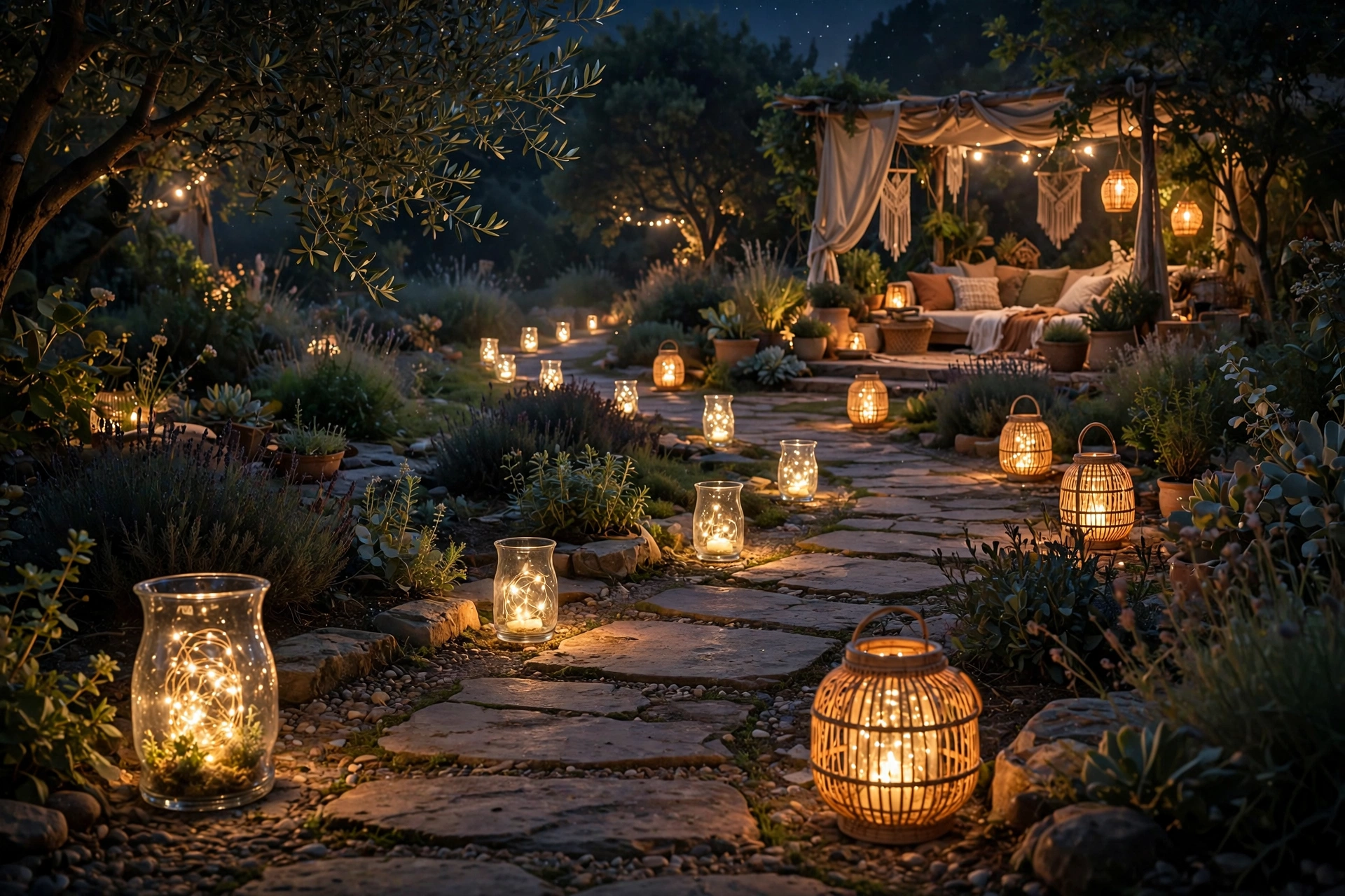 Ground Lantern Path