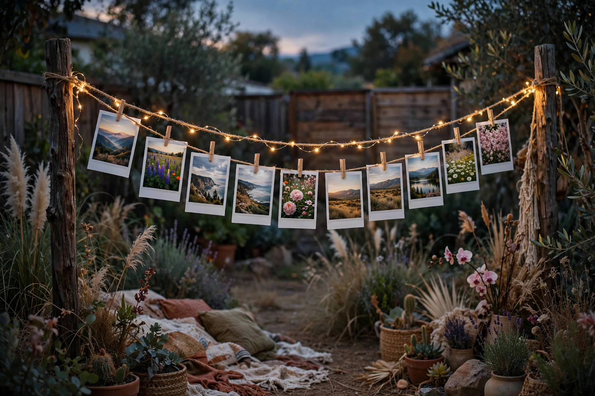 Memory Photo Clothesline