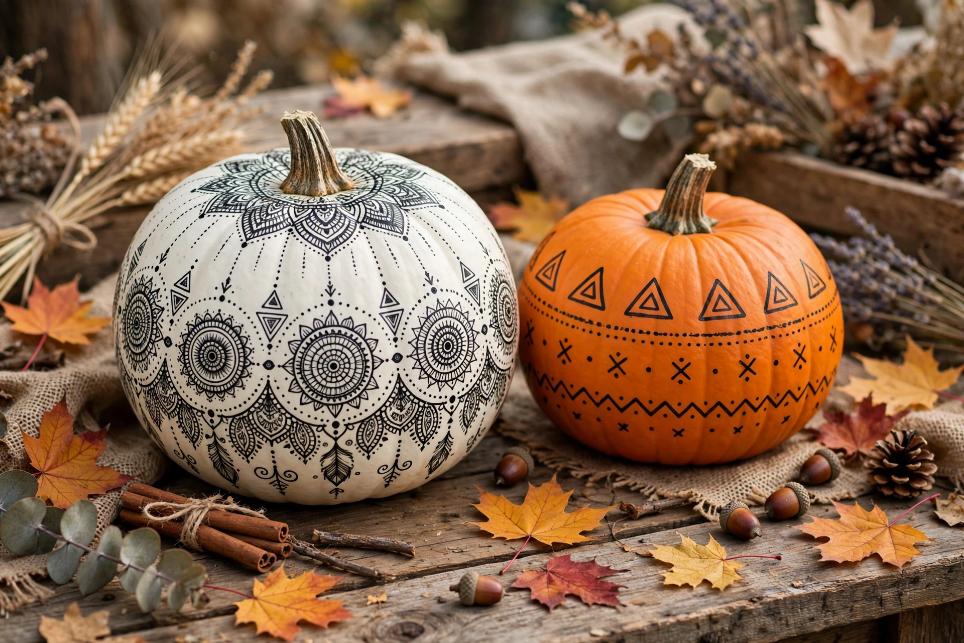 Sharpie Doodle Pumpkins
