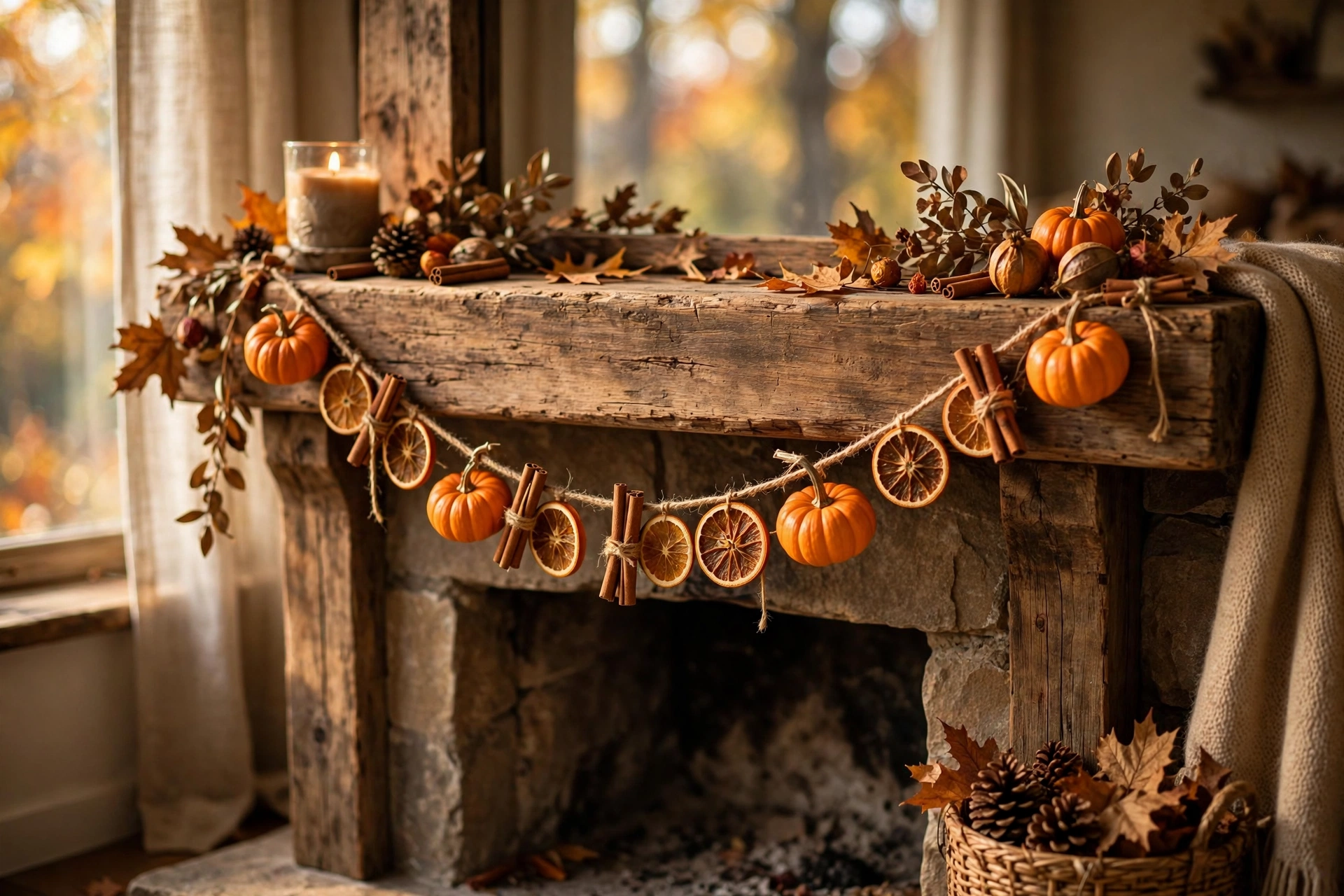 Mini Pumpkin Garland