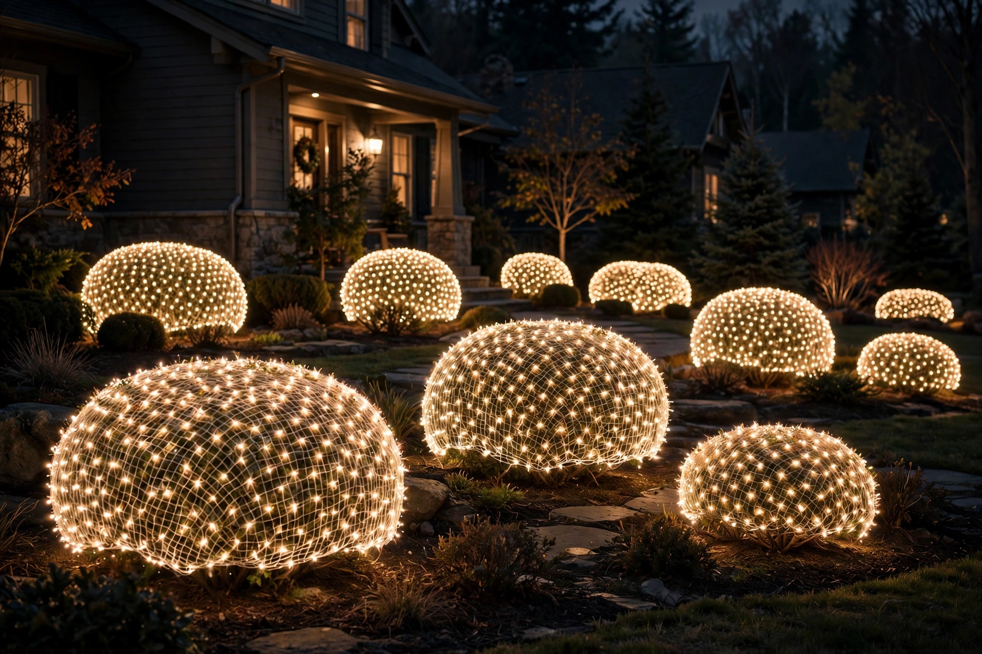 Bush and Shrub Net Lights