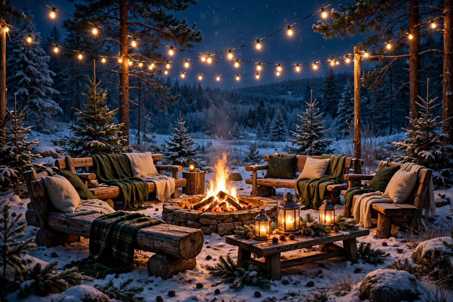 Fire Pit Area Holiday Lounge