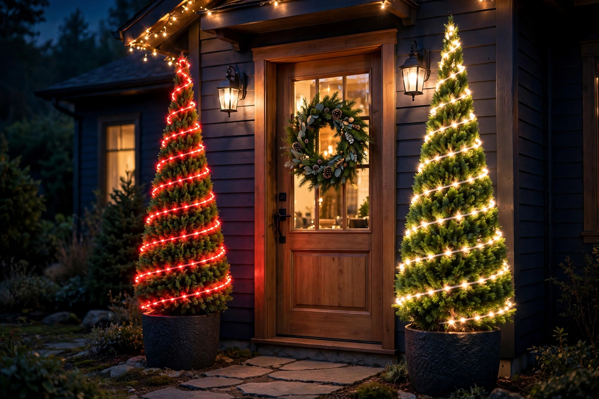 Spiral-Wrapped Shrubs