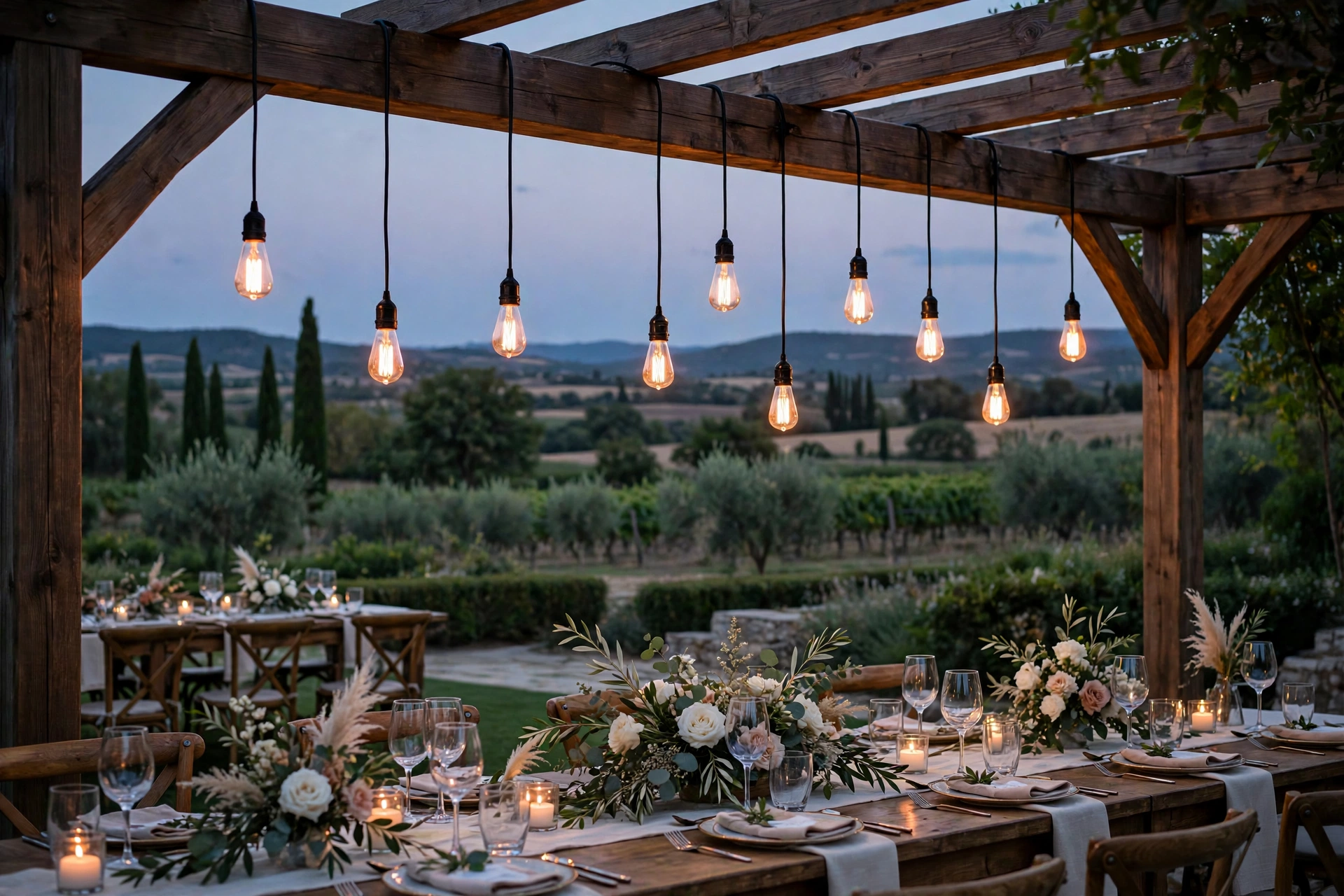 Hanging Bulbs at Varying Heights