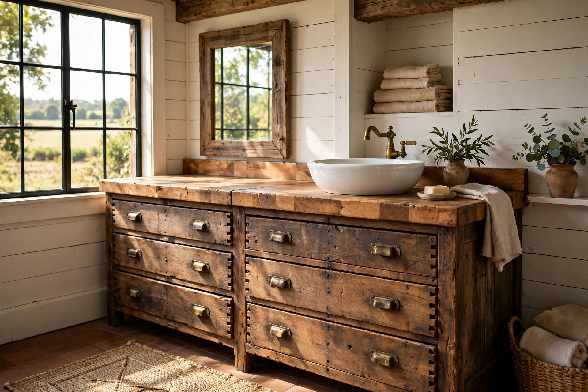 Build a vanity from a reclaimed dresser
