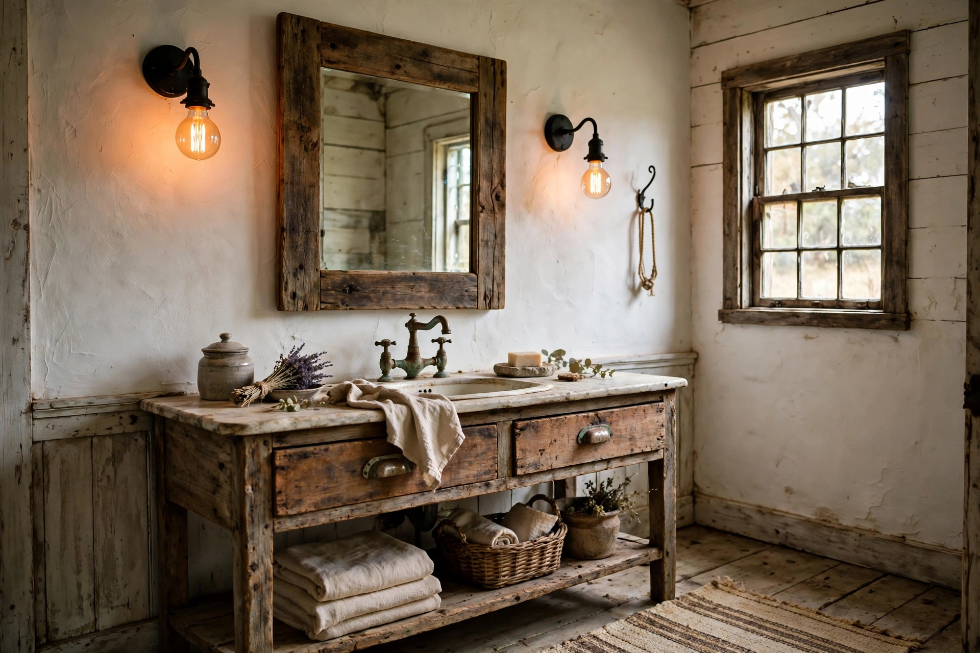 Light the room with Edison-bulb sconces