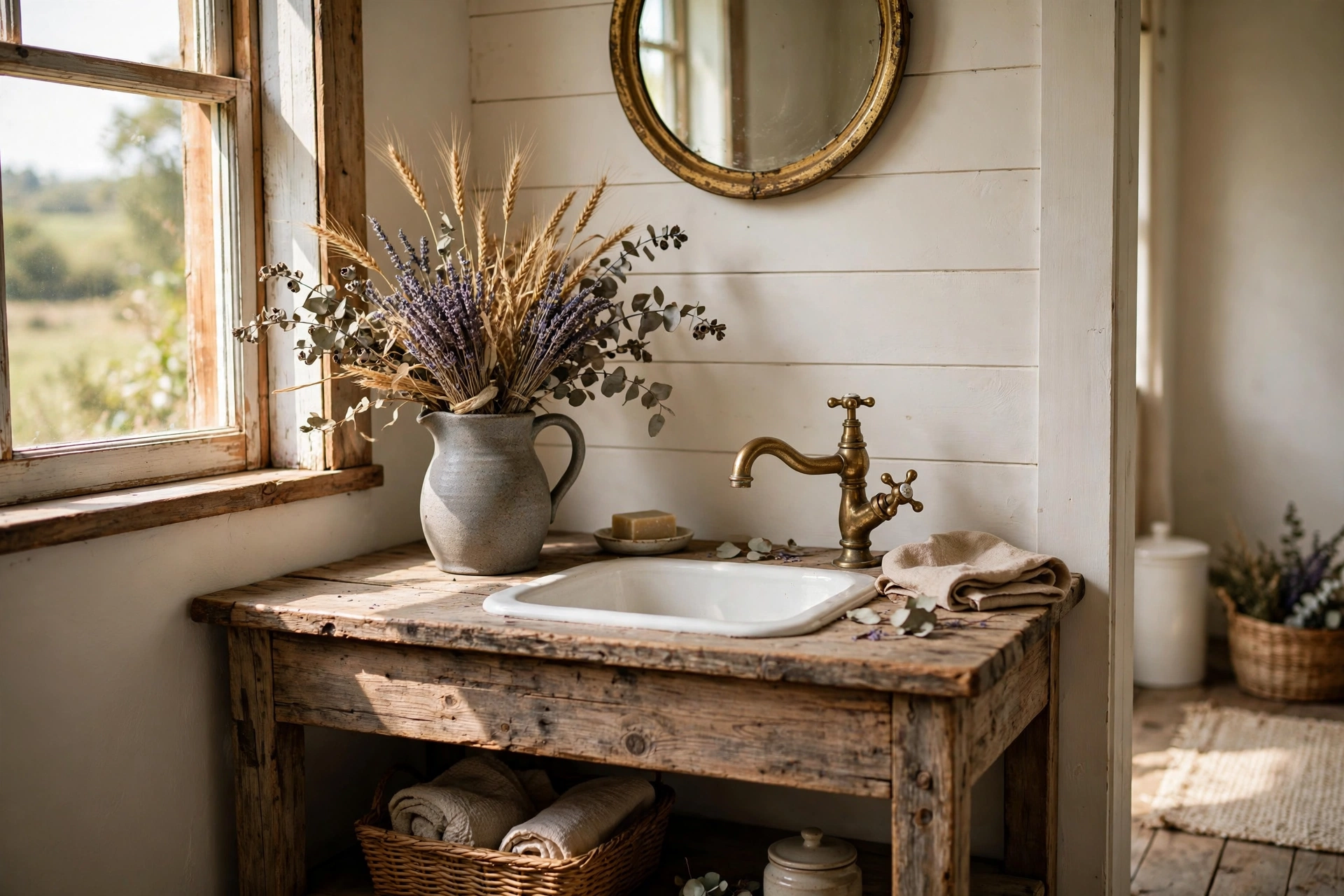 Style with dried botanicals, not fresh flowers