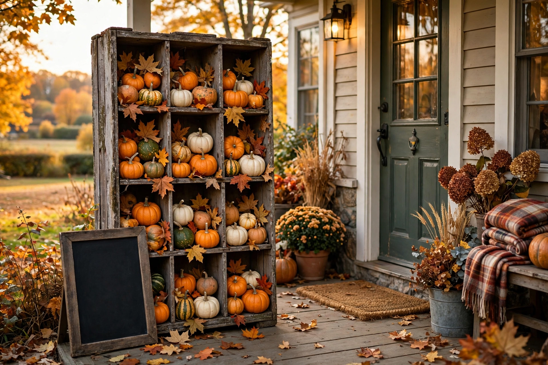 Pumpkin crate display