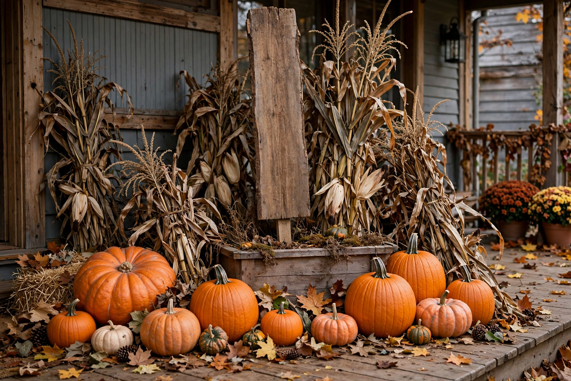 Pumpkin welcome sign