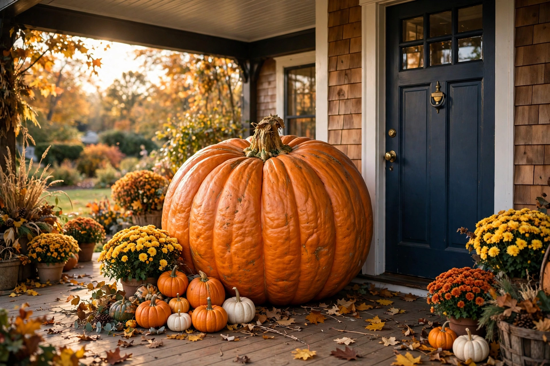 Oversized statement pumpkin