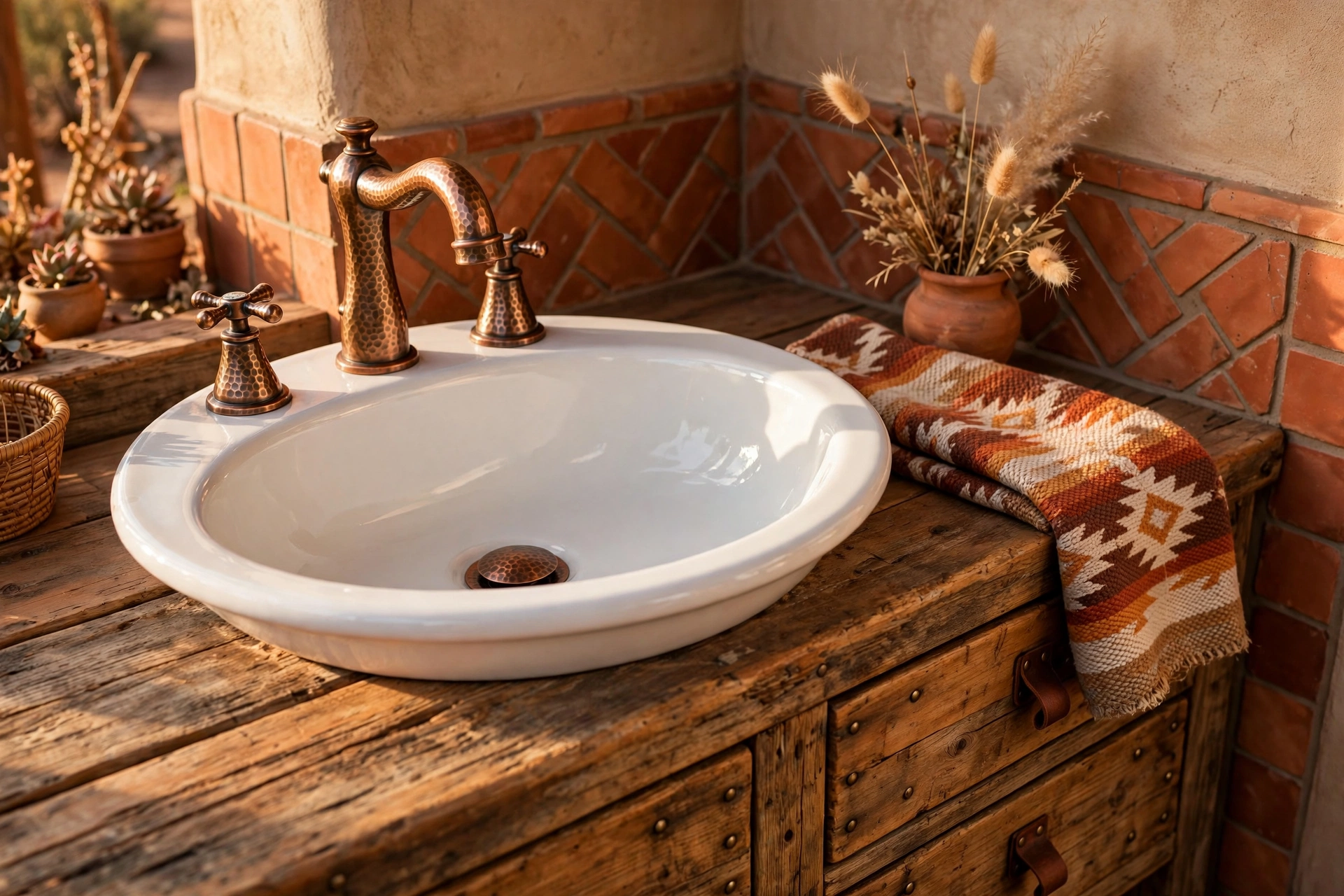 Upgrade to a copper faucet set