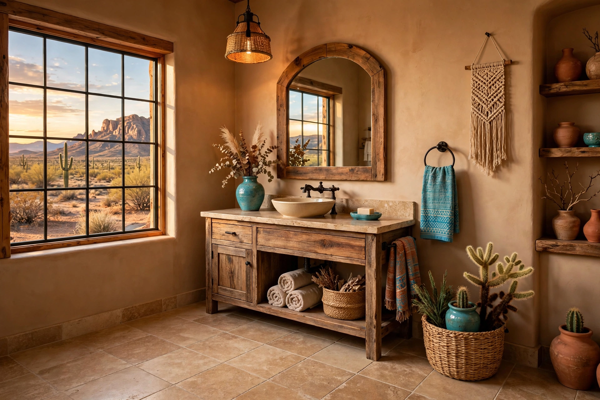 Fake stone floors on a budget