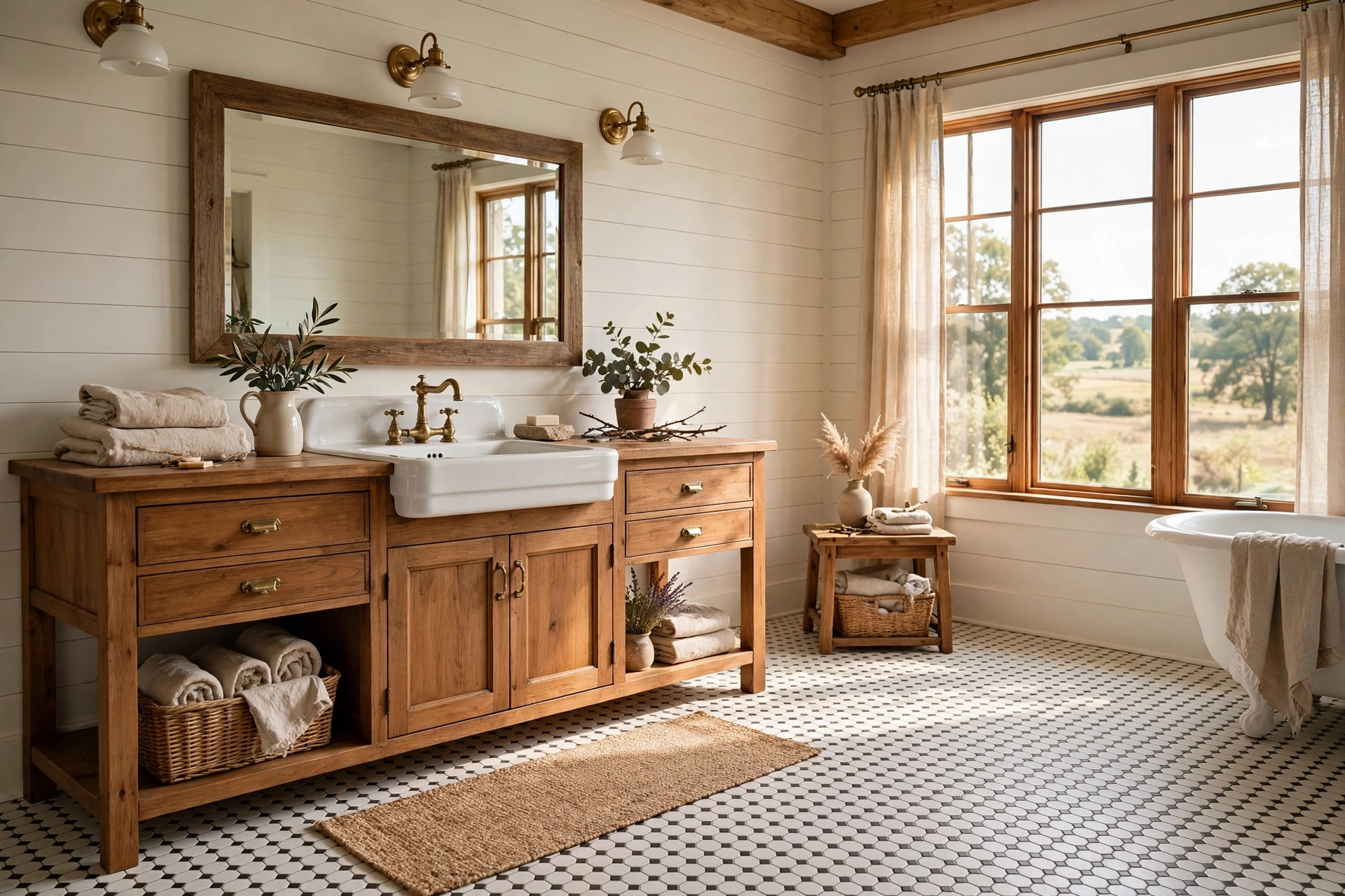 Choose hexagon floor tile
