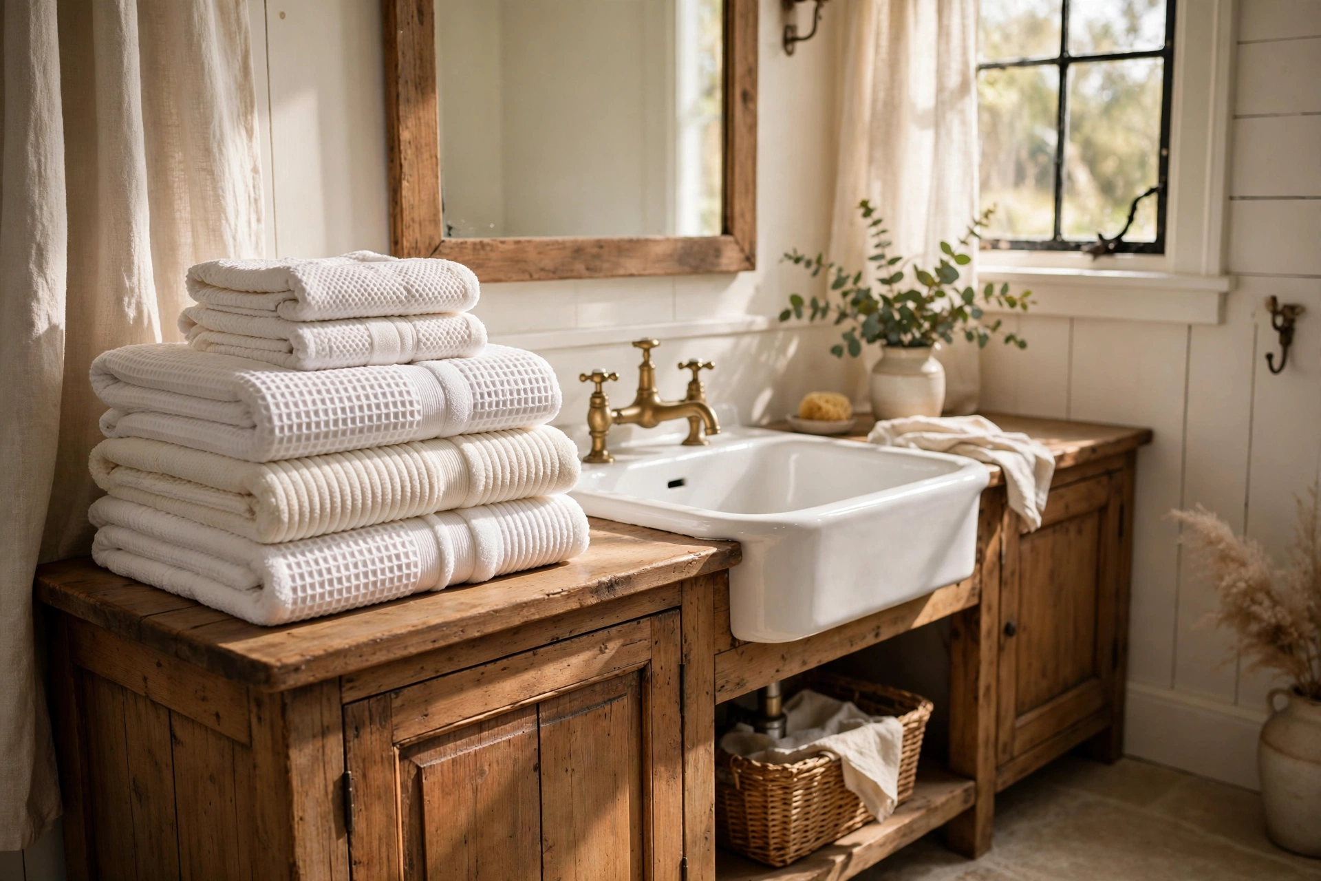 Invest in thick, textured towels
