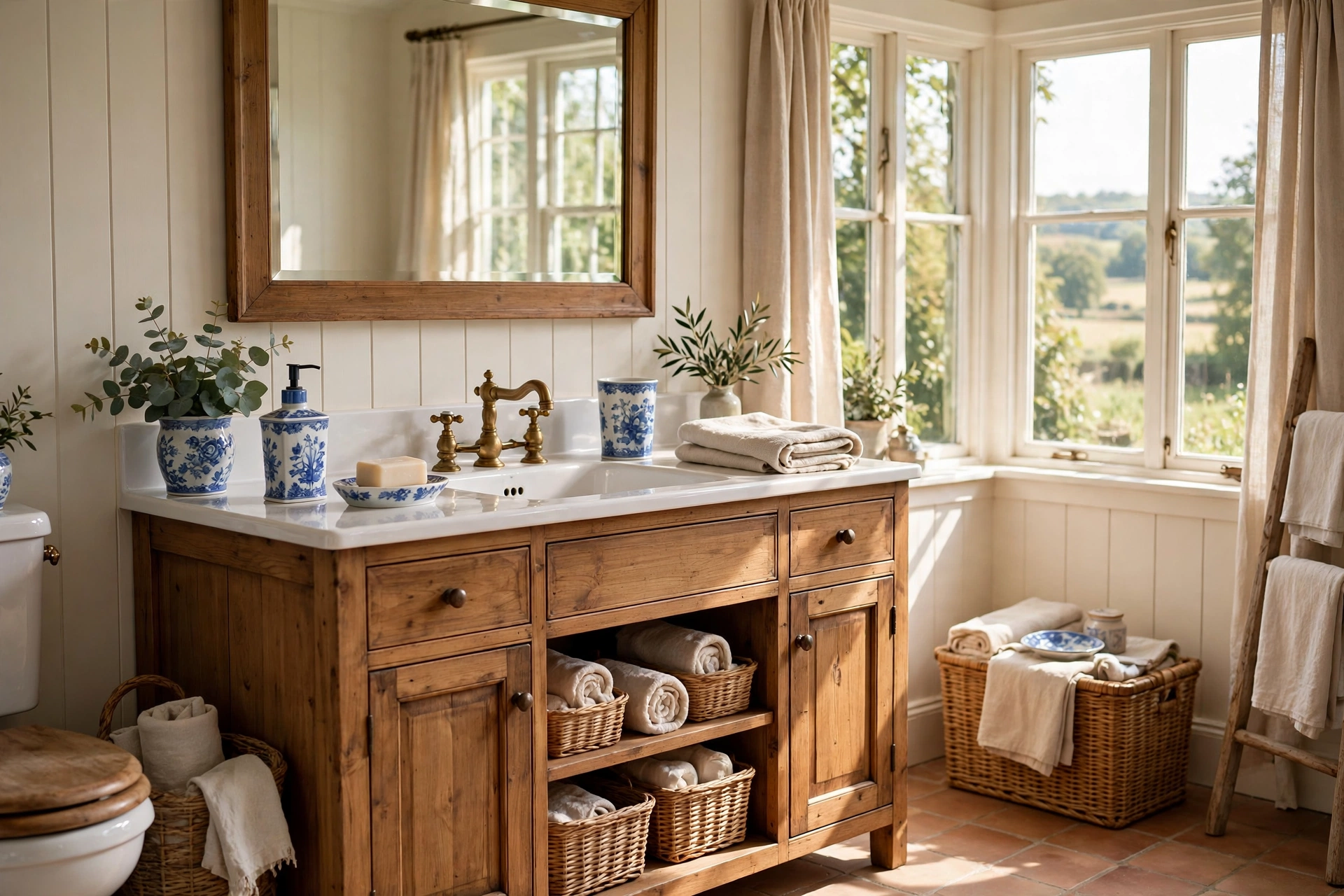 Use a matching porcelain accessory set