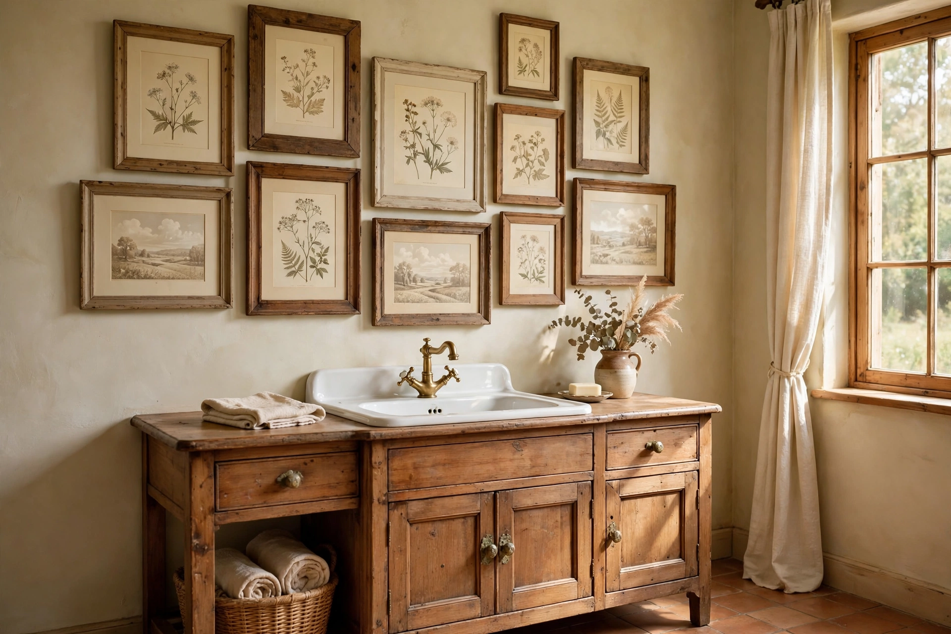 Hang heirloom-style artwork