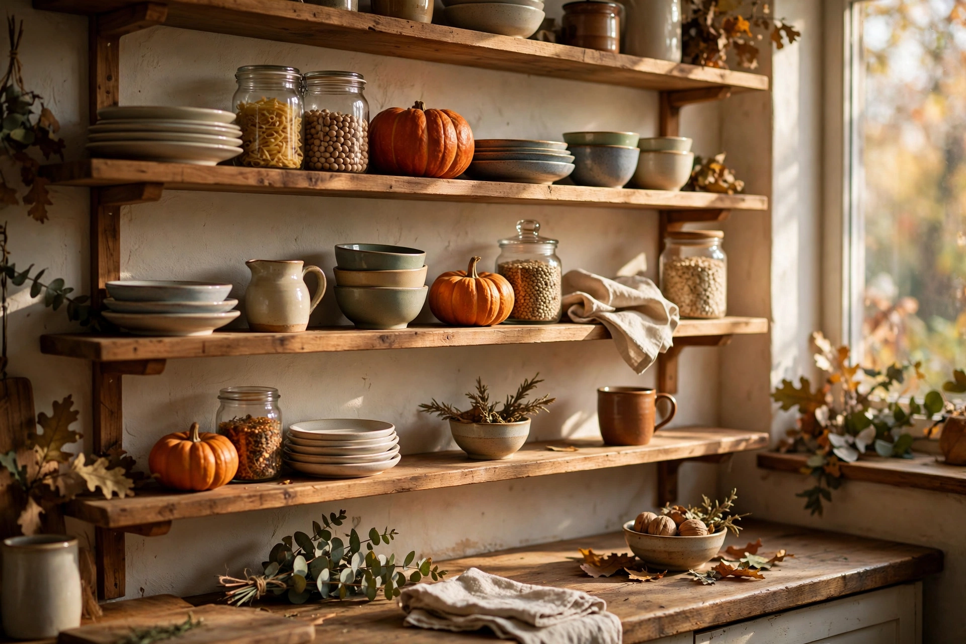 Kitchen Open-Shelf Accents