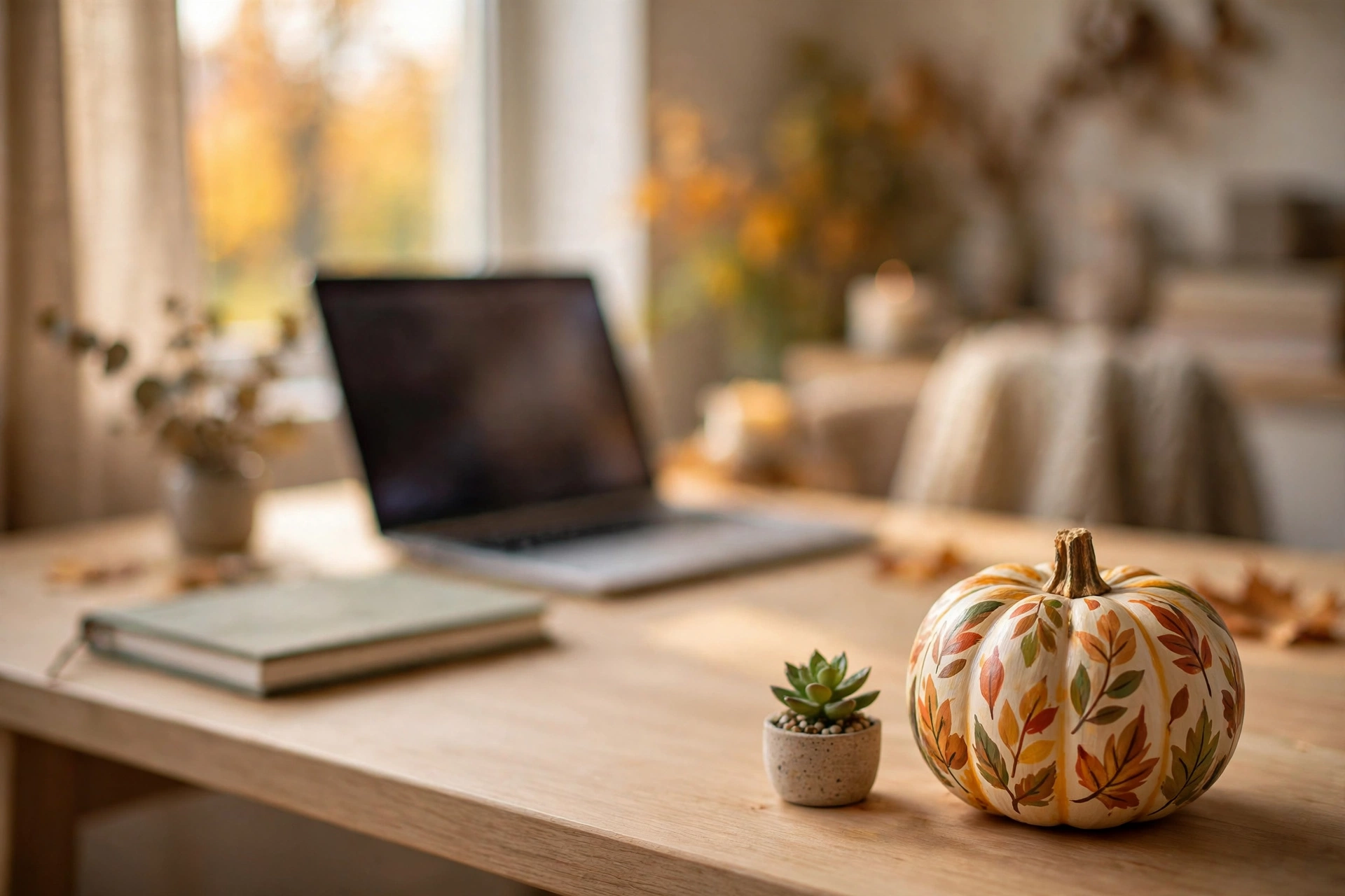 Desk Corner Pumpkin