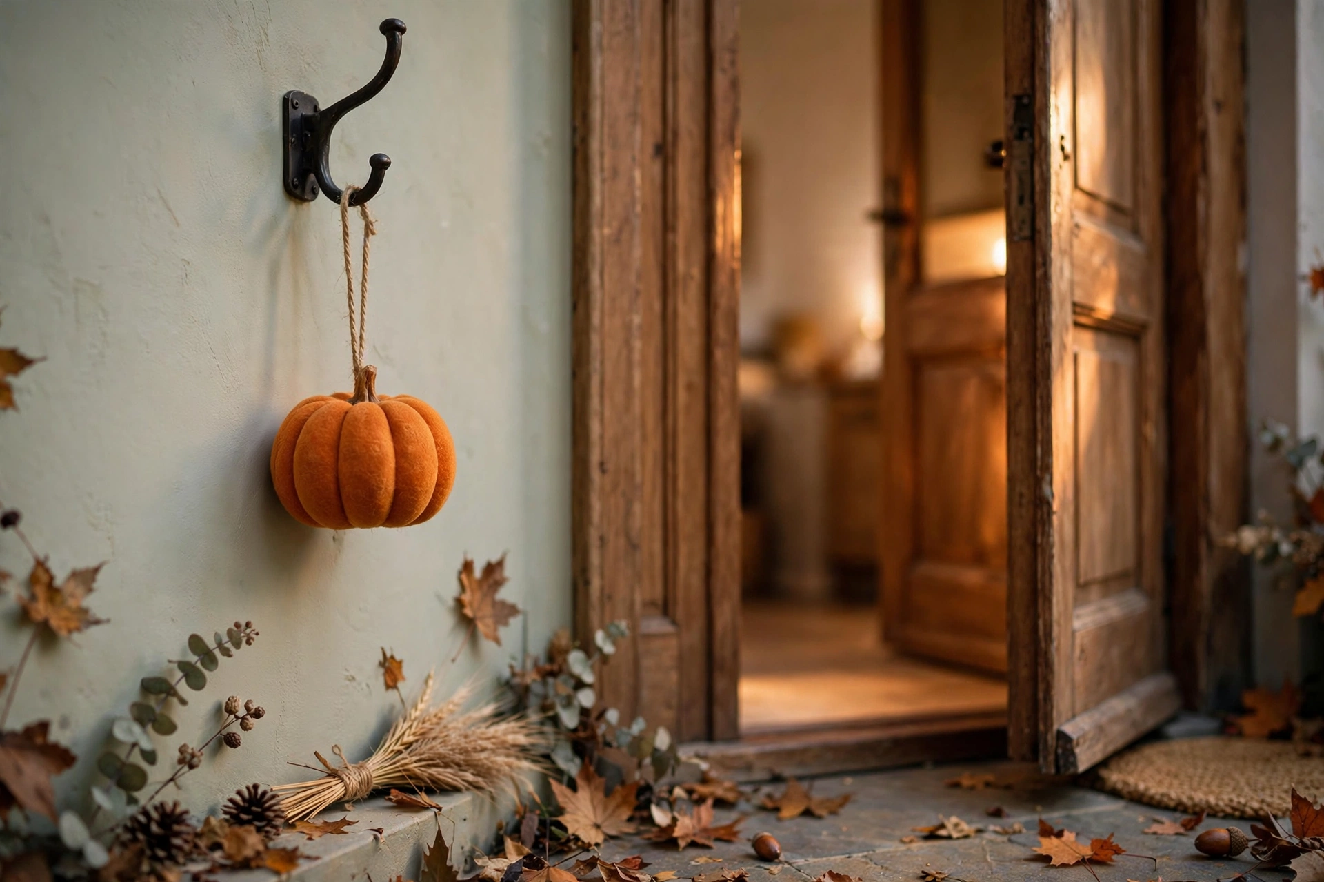 Coat-Hook Pumpkin Hanging