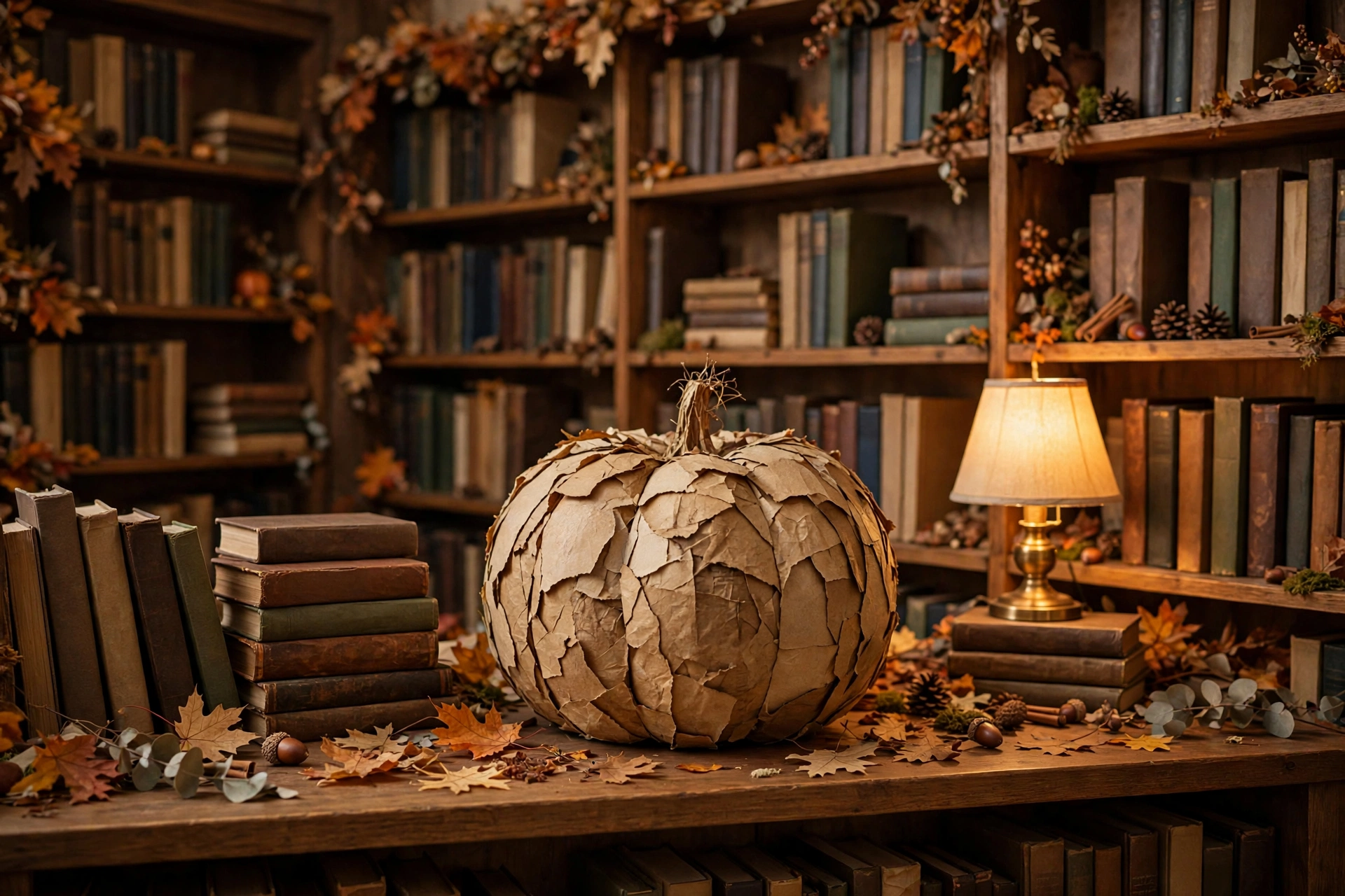 Book page pumpkin
