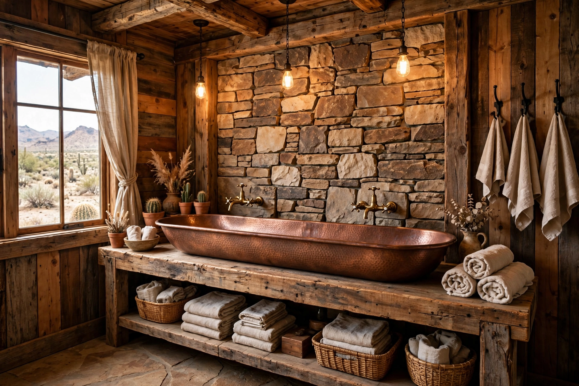 Install a trough-style sink for shared baths