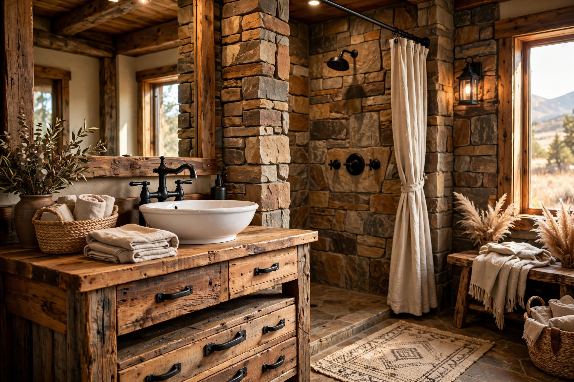 Choose matte black fixtures with weight