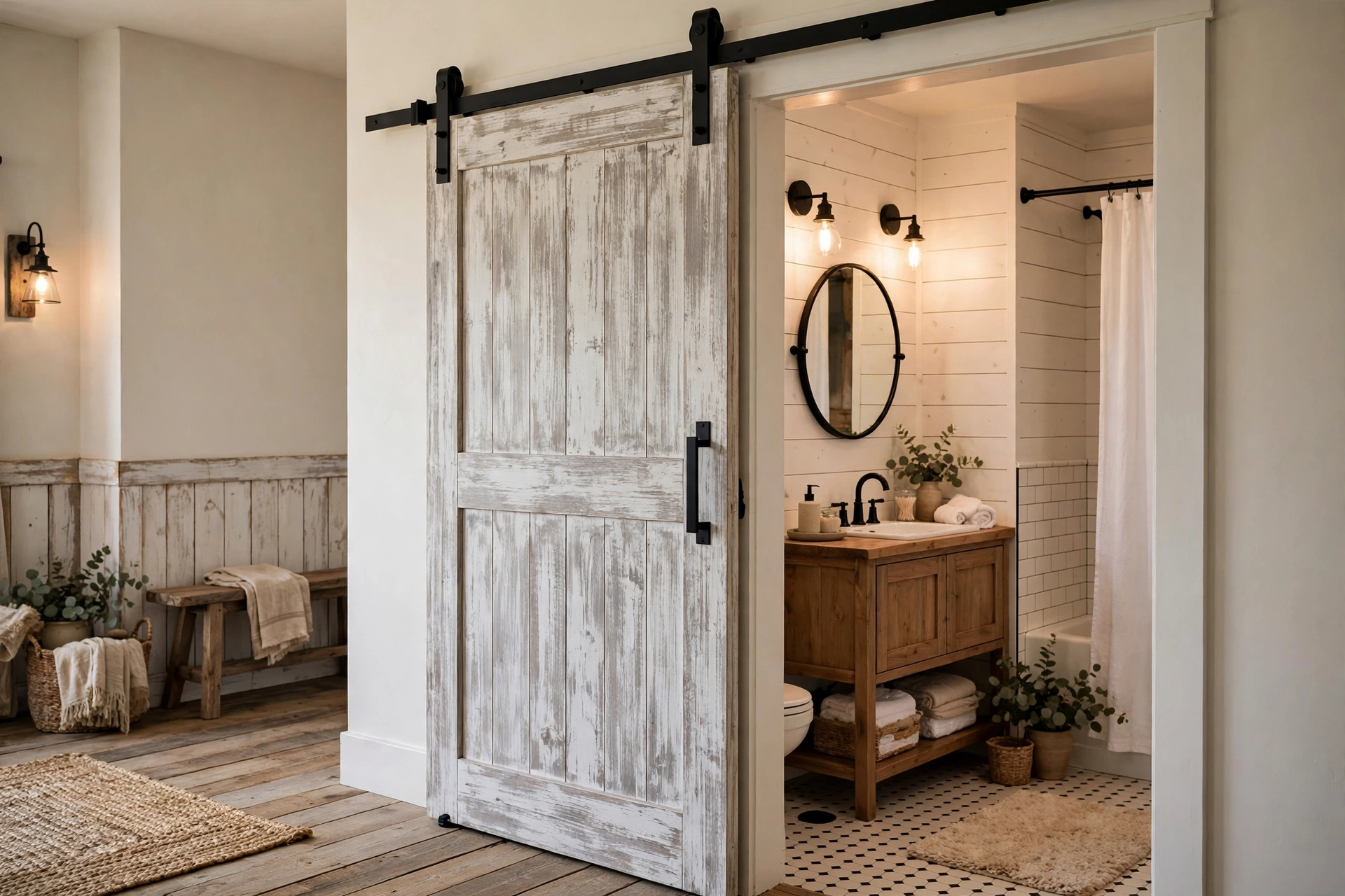Add a sliding barn door