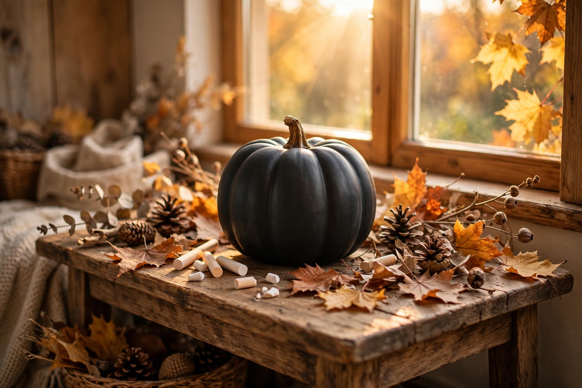 Chalkboard pumpkin (reusable)