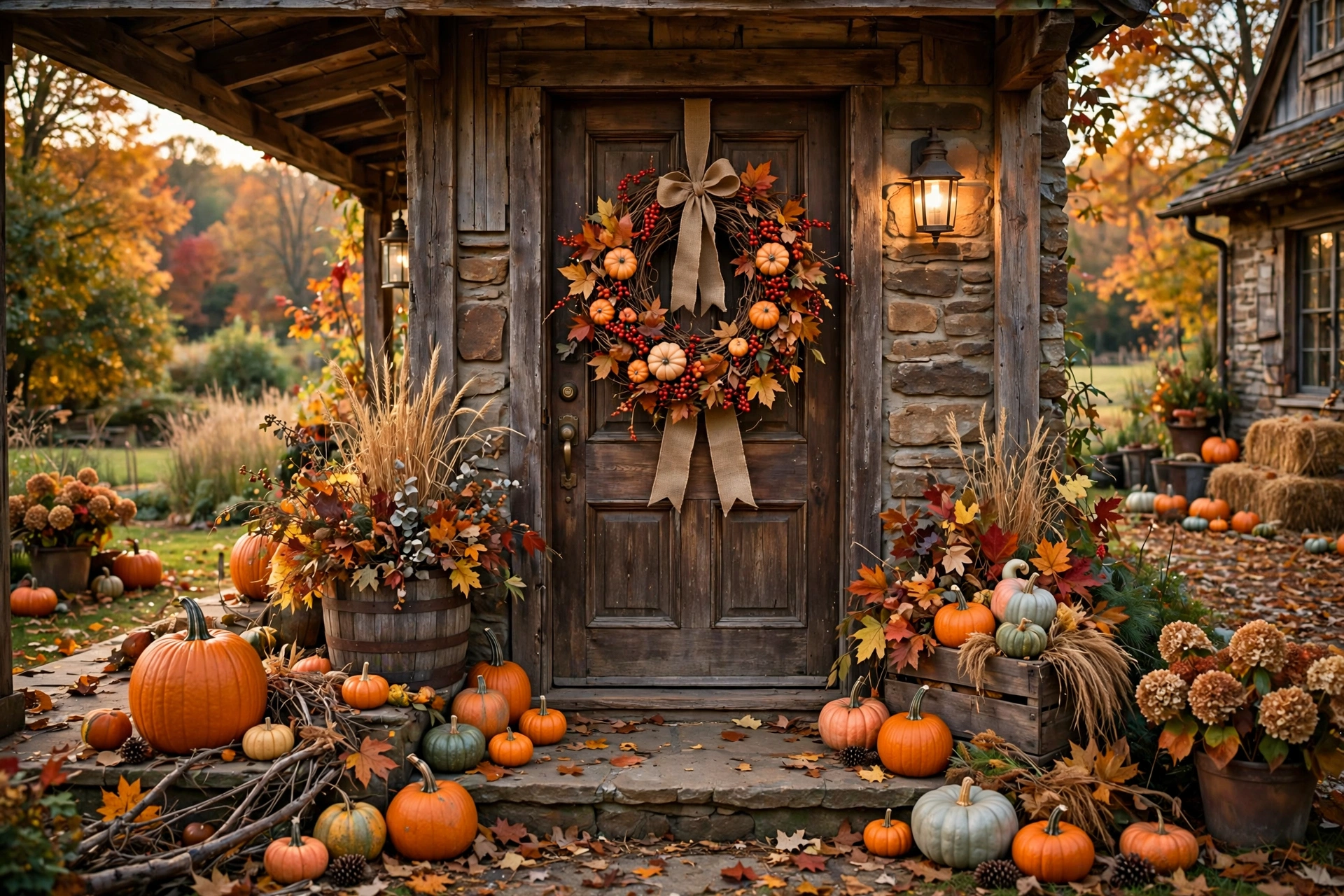 Pumpkin wreath