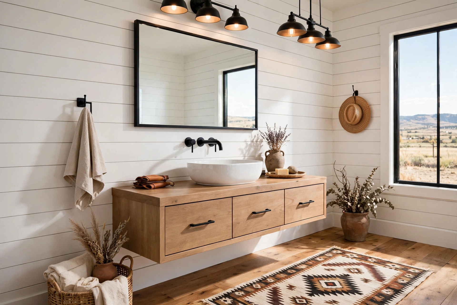 Float the vanity off the floor