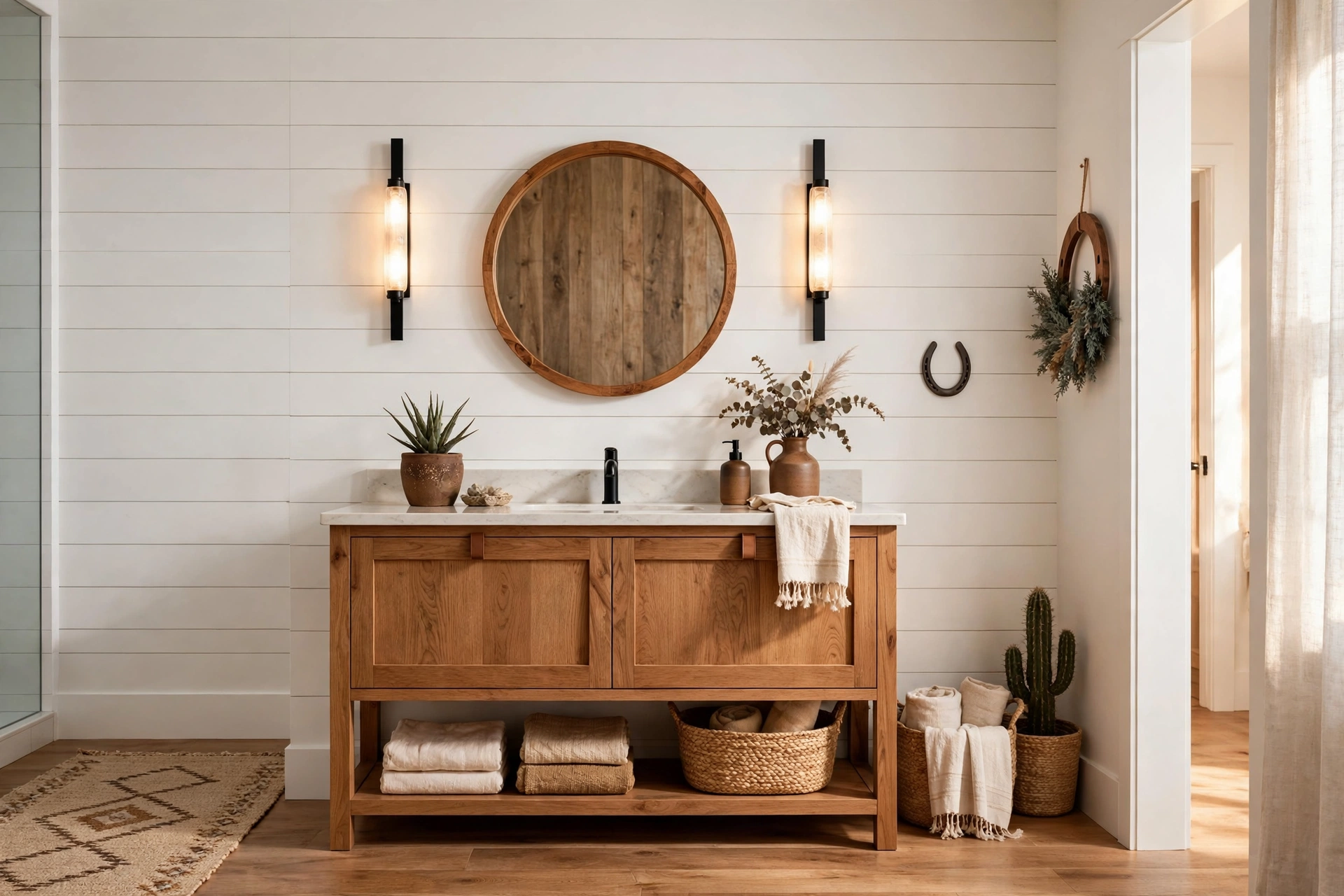 Mount slim black sconces