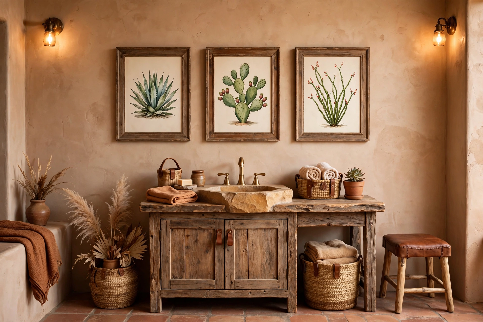Frame desert botanical prints