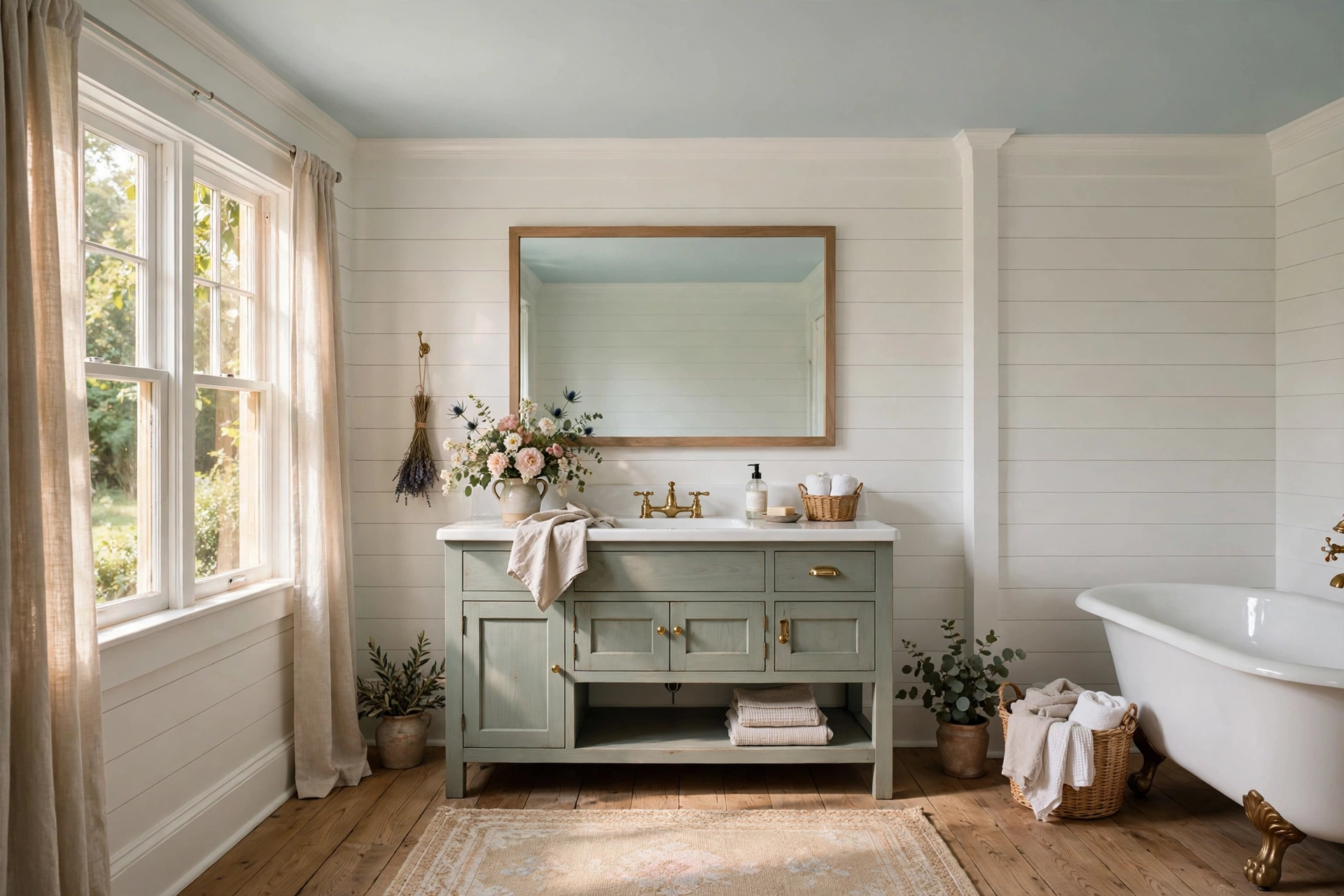 Paint the ceiling a whisper of color